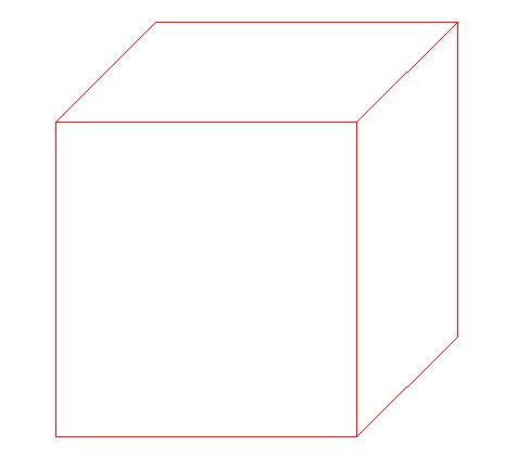cubo em 3 dimensões