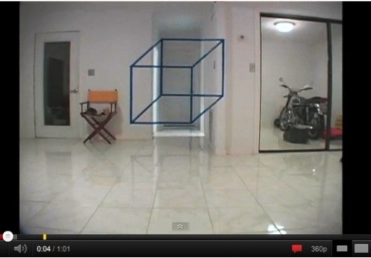 vídeo 'Ilusão do Cubo Irreal'